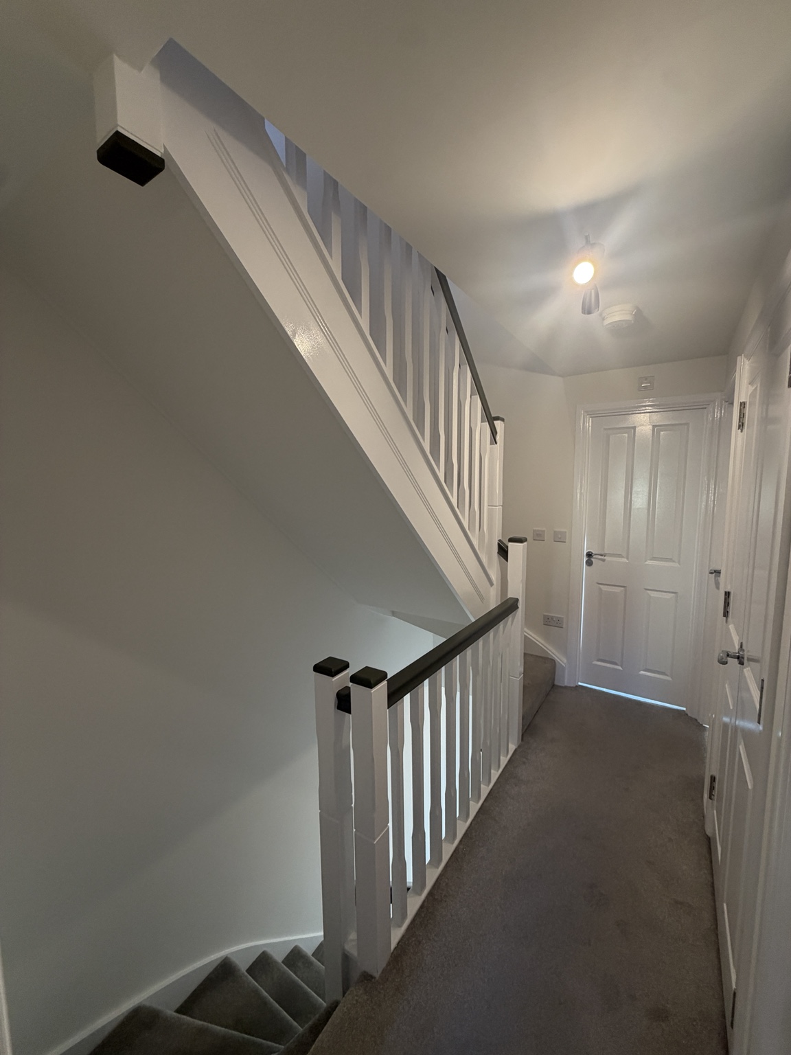 A sharper staircase finish — after
